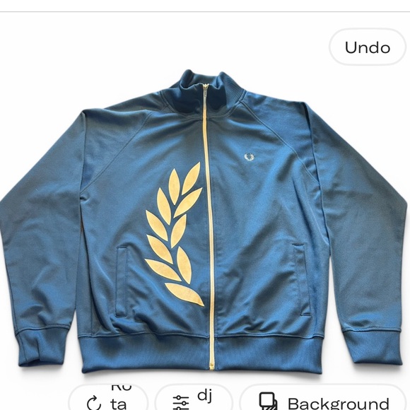 Vintage Fread Perry Tracksuit Hoodie Full Zip Big logo size large - Picture 2 of 15